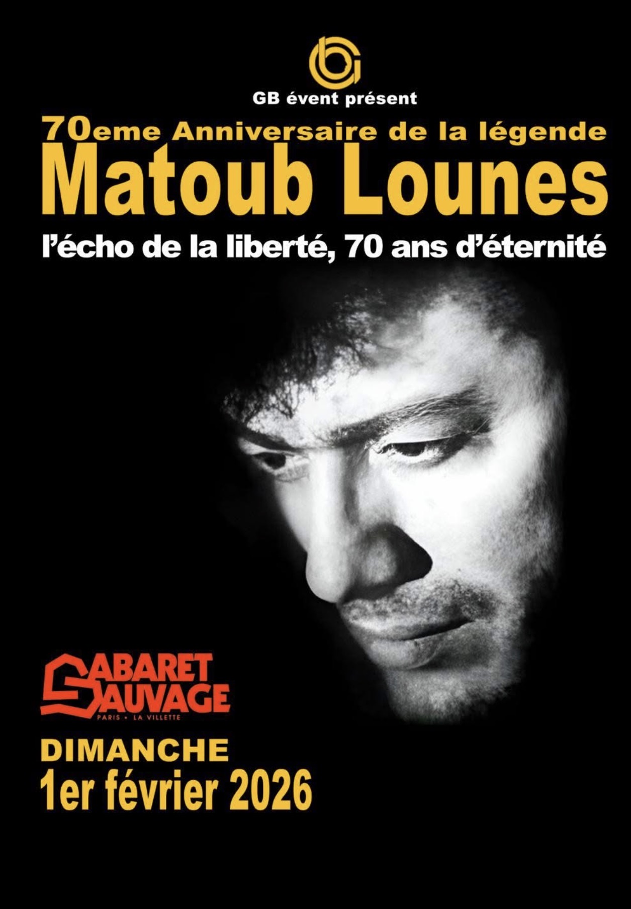70 ème anniversaire Matoub Lounes